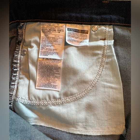 Levi’s Capri Jeans Dark Rinse SZ 16 - Picture 9 of 13